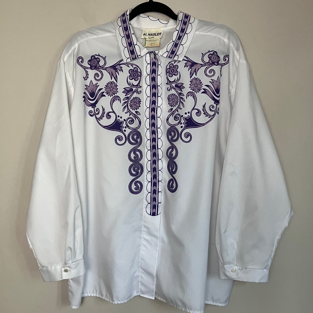 Vintage shirt Al Nadler Montreal western union made button down